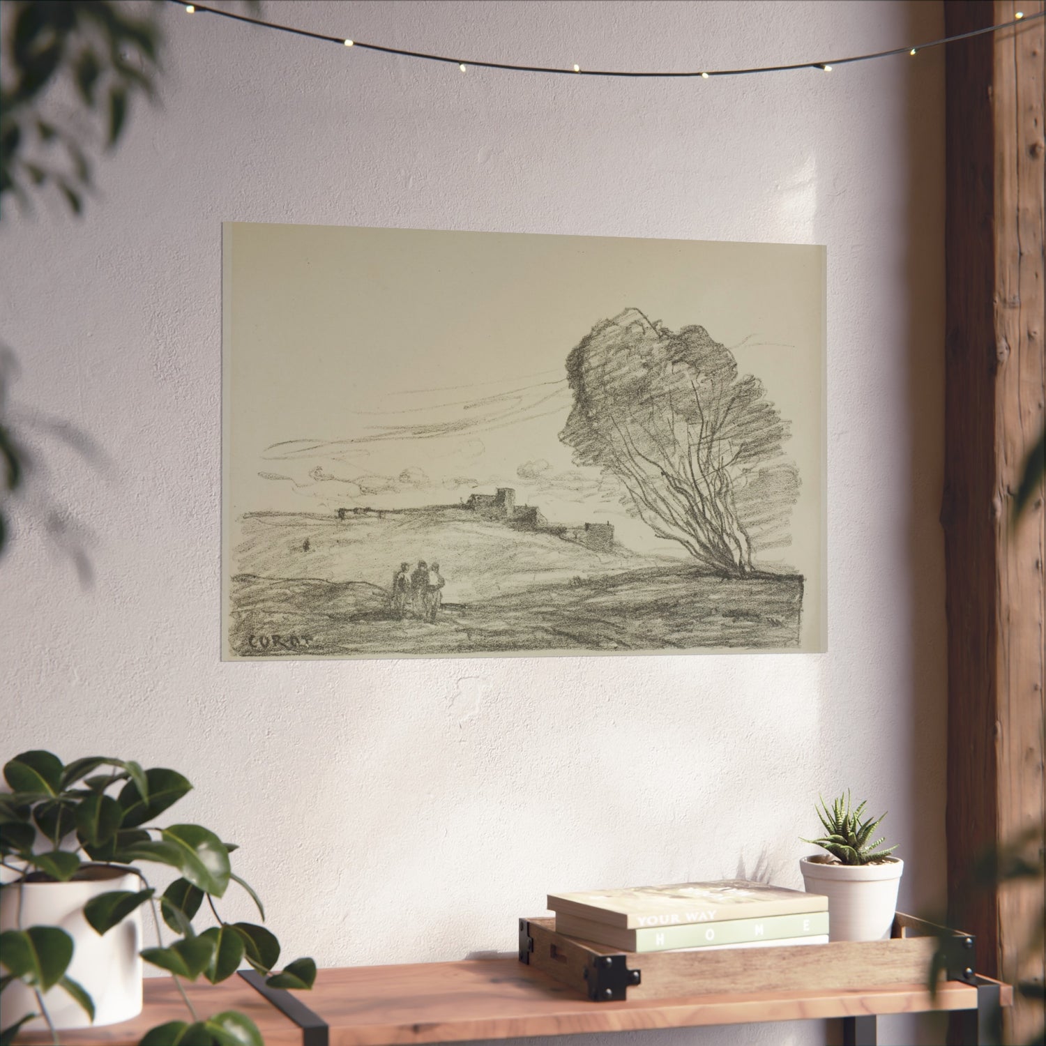 The Isolated Fort - Jean Baptiste Camille Corot Fine Art Poster