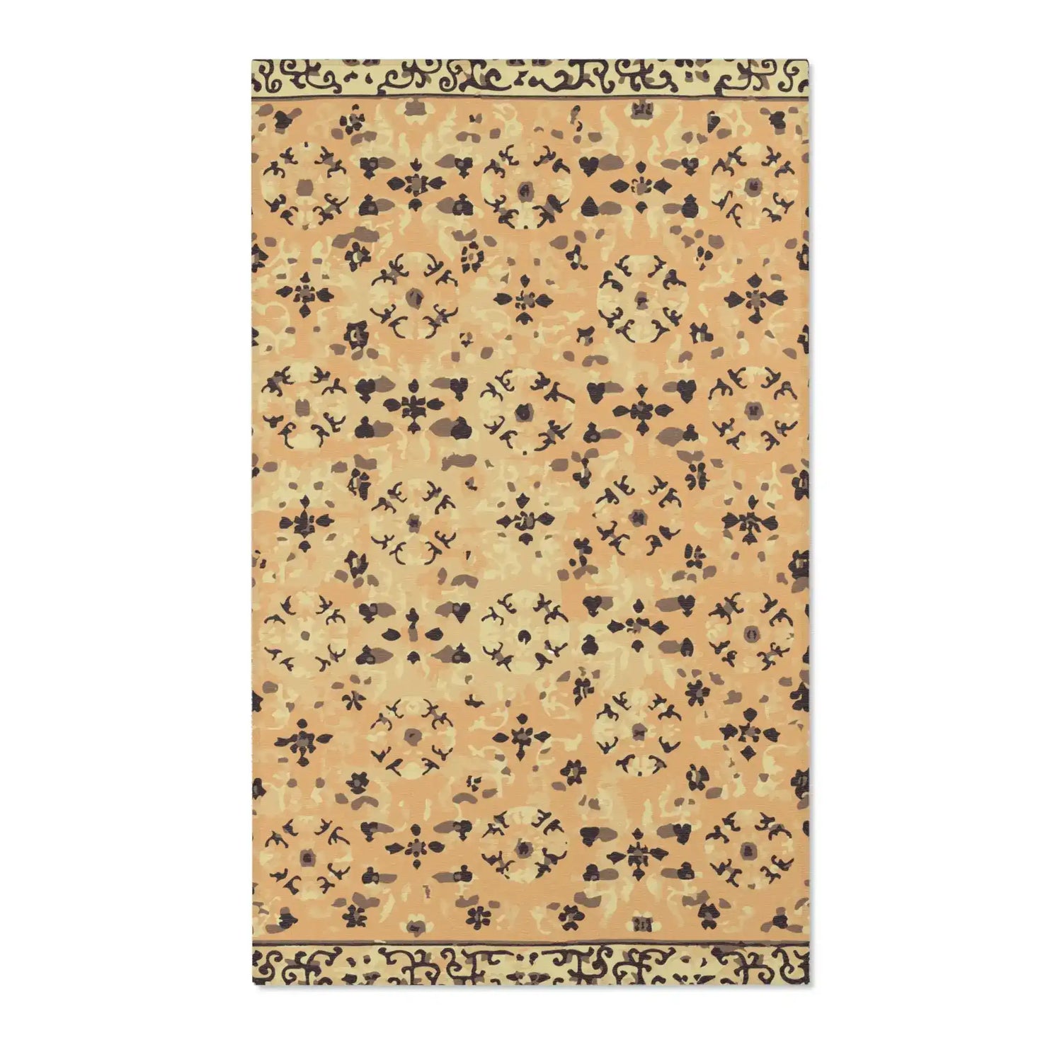 Honey Spice Medallion Accent Rug