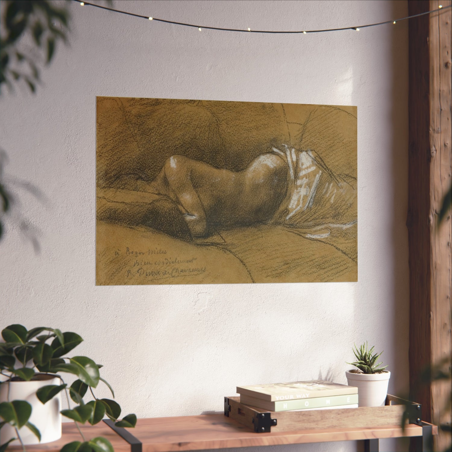 Study of a Sleeping Woman - Pierre Puvis de Chavannes Fine Art Poster