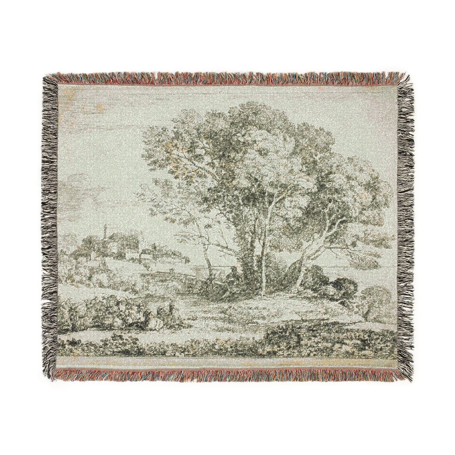 The Goatherd - Claude Lorrain Tapestry Blanket