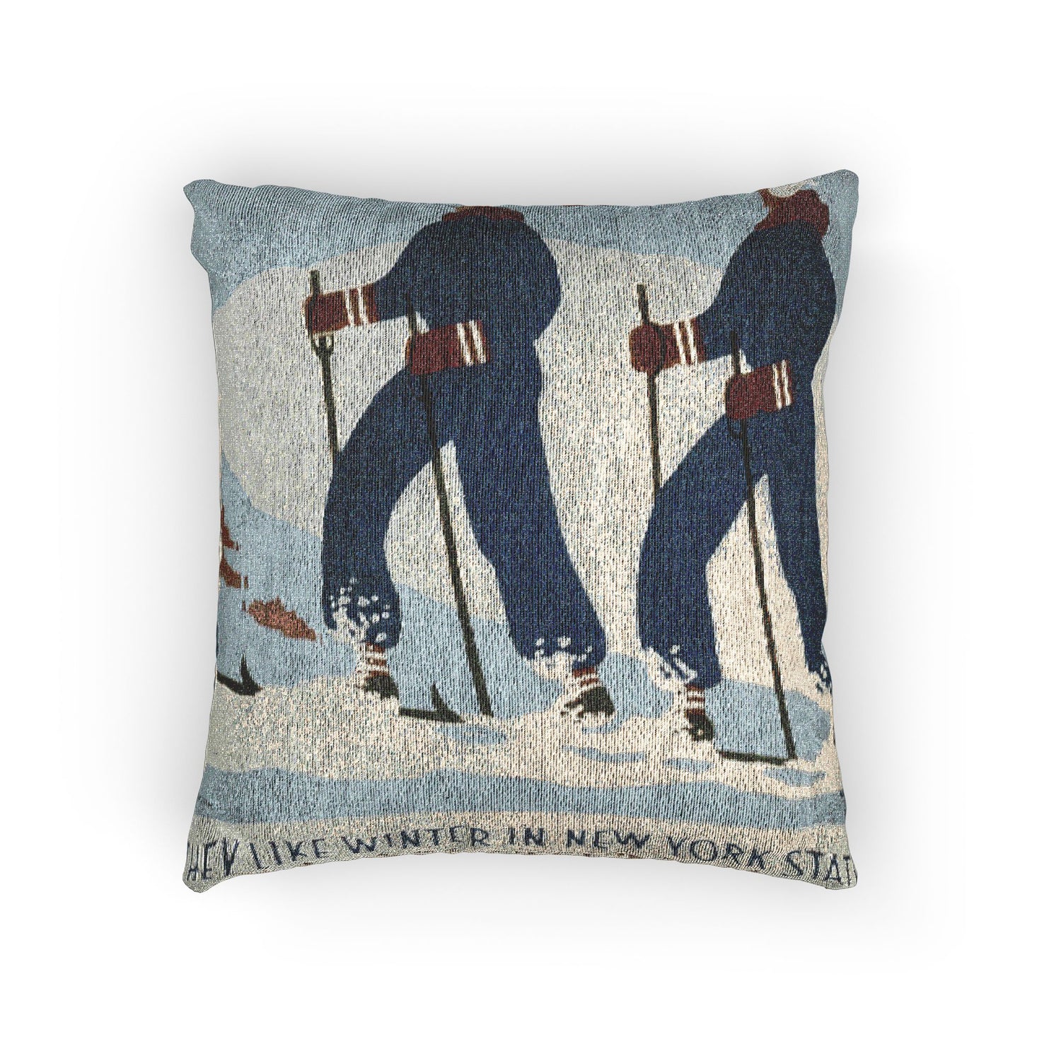 They Like Winter in New York State Pillow