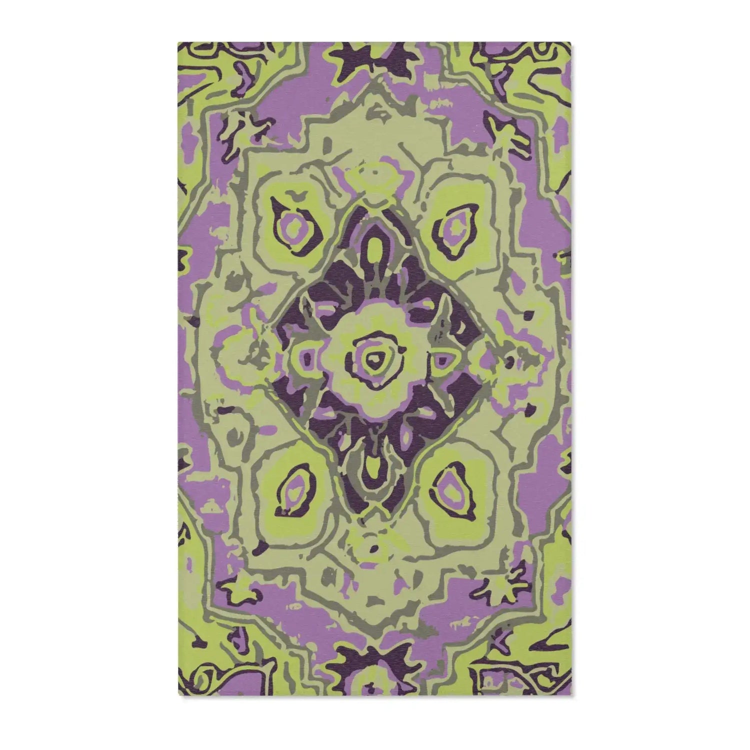 Lime Orchid Mirage Accent Rug