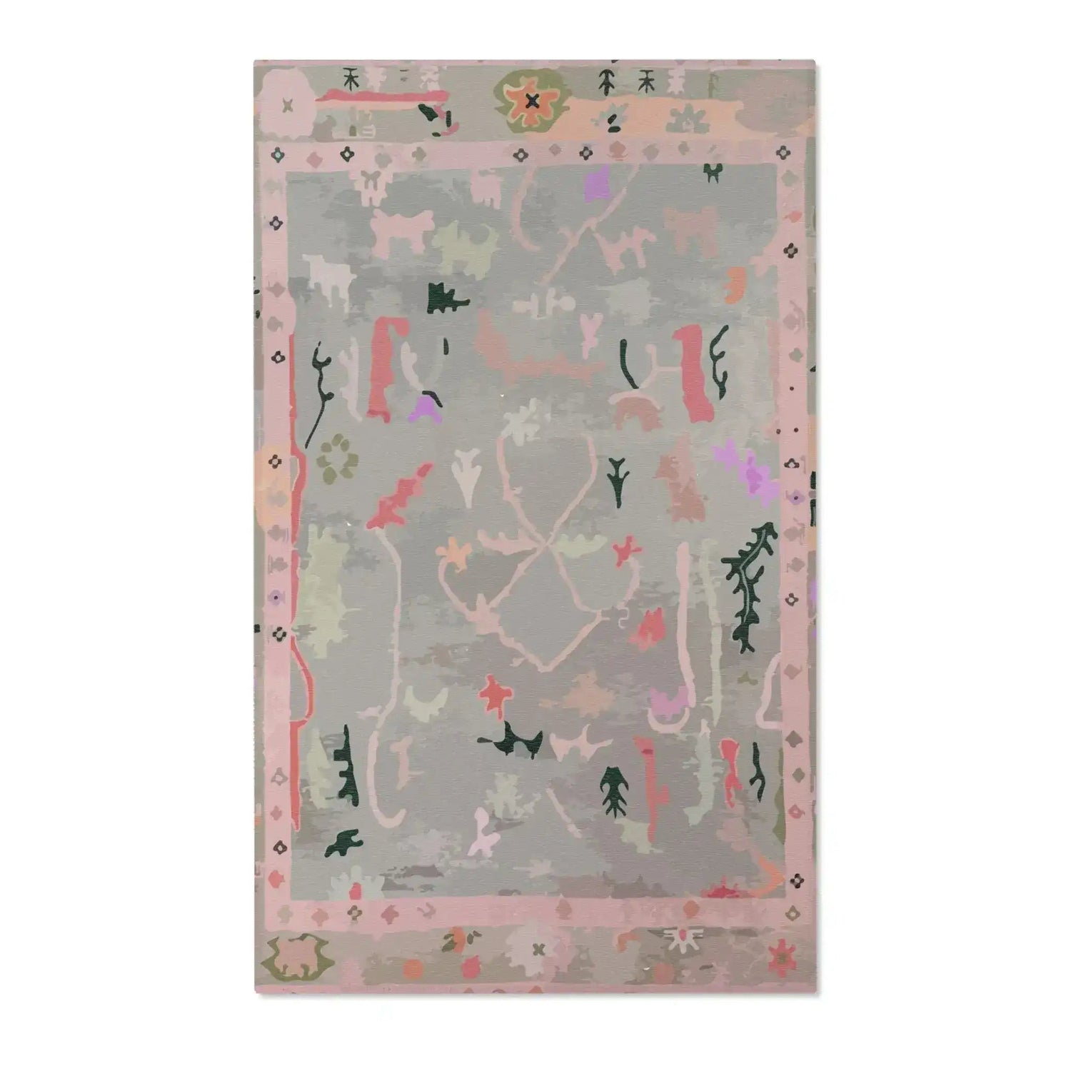 Blush & Sage Southwestern Abstract Accent Rug