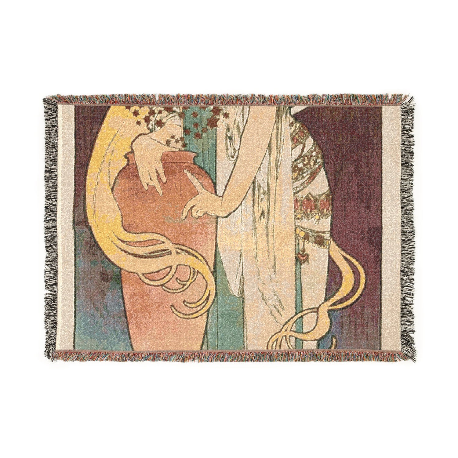 La Samaritaine - Alphonse Mucha Tapestry Blanket