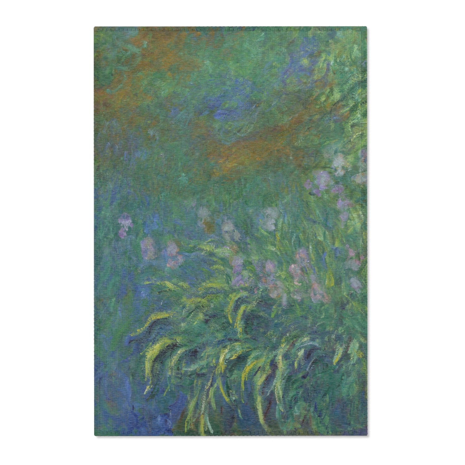 Irises - Claude Monet Area Rug