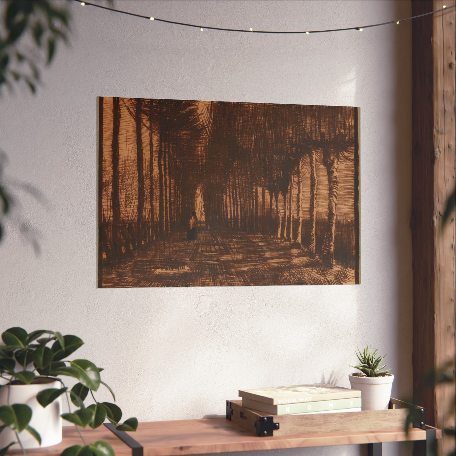 Avenue of Pollard Birches and Poplars - Vincent van Gogh Fine Art Poster