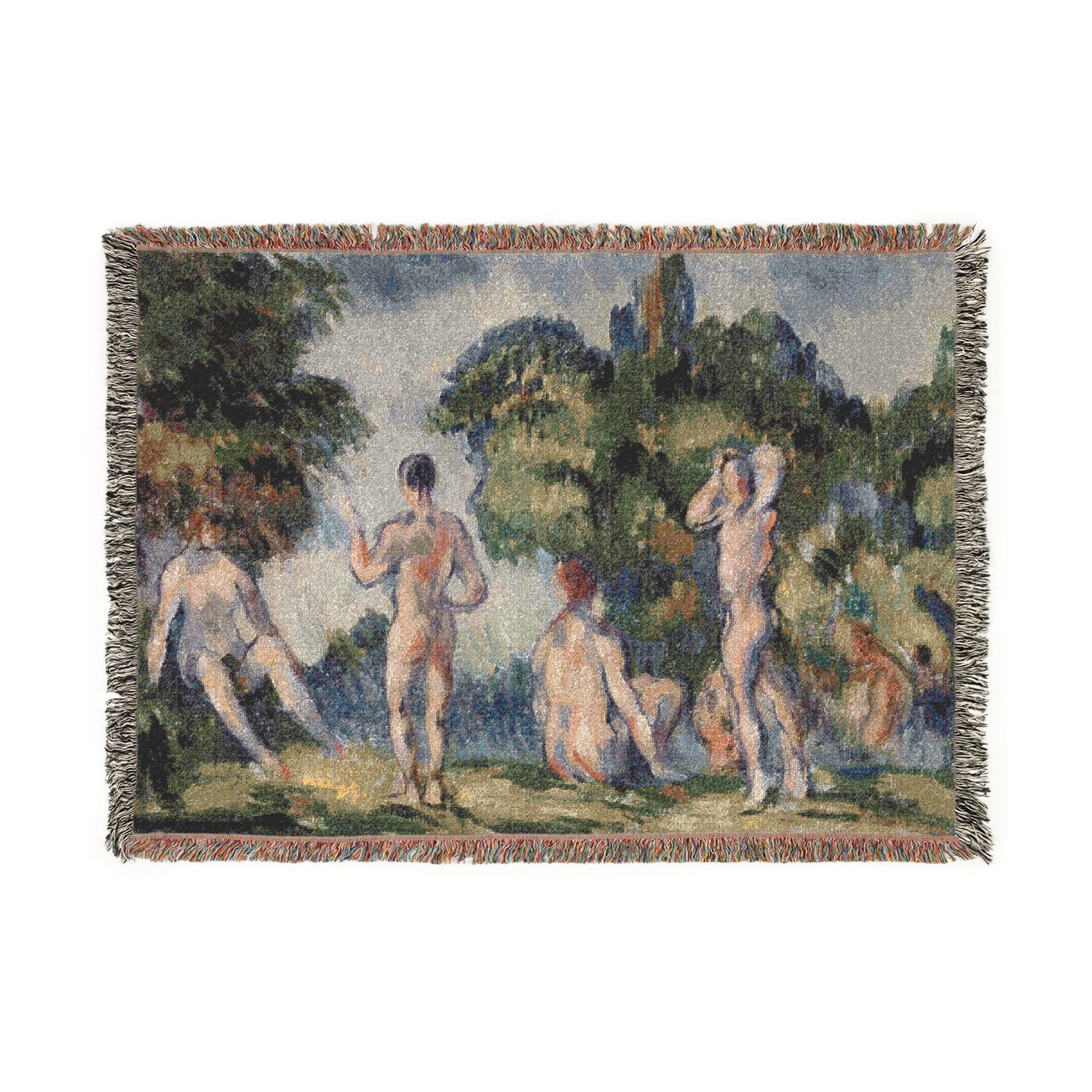 Bathers - Paul Cezanne Tapestry Blanket