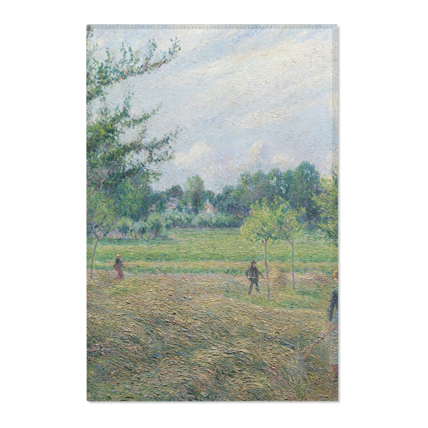 Haymaking at Éragny - Camille Pissarro Area Rug