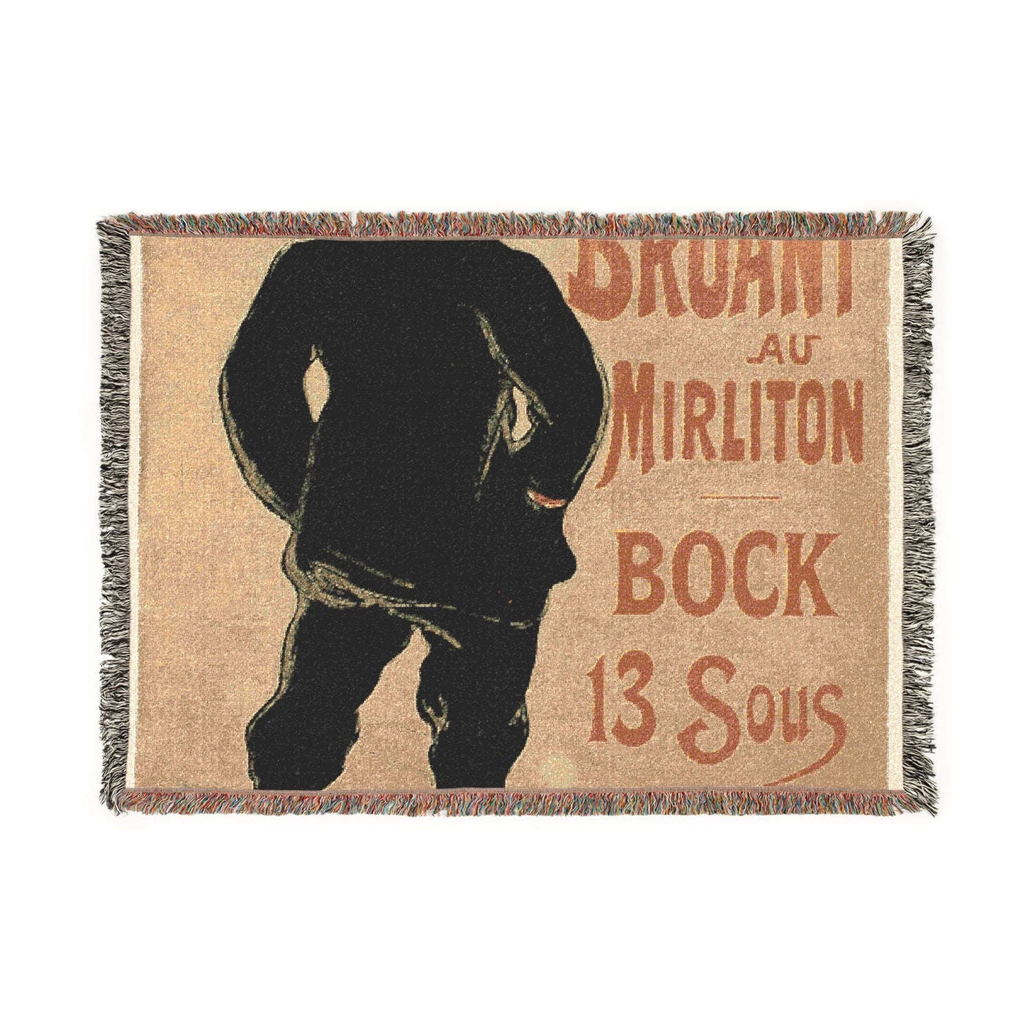 Aristide Bruant Red Scarf - Henri de Toulouse-Lautrec Tapestry Blanket