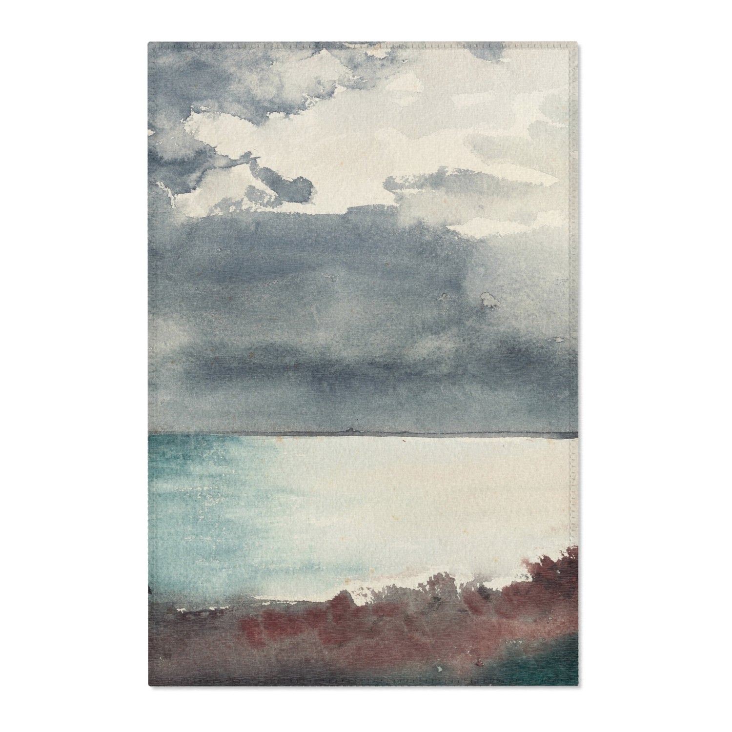 Breaking Storm, Coast of Maine - Winslow Homer Area Rug