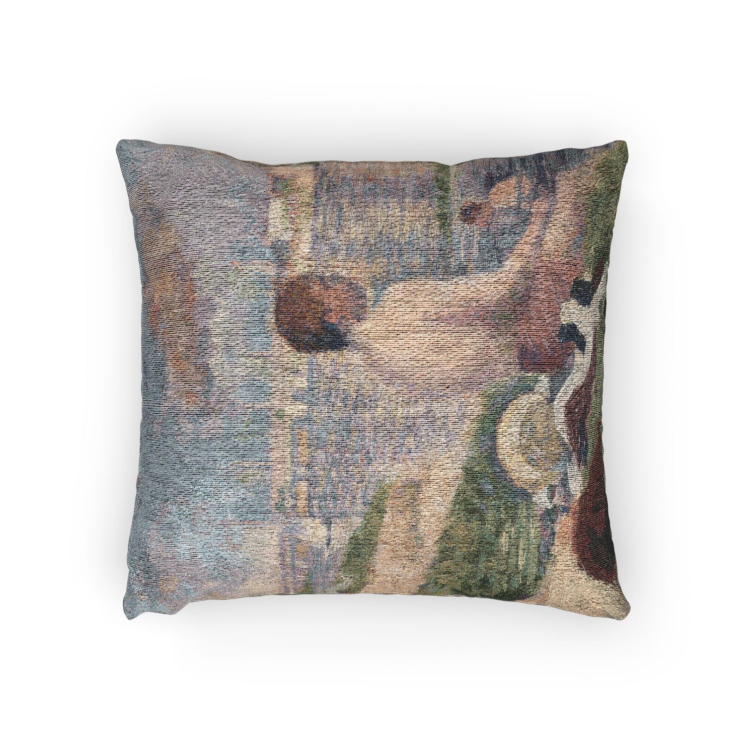 Georges Seurat - Final Study for Bathers at Asnières | Woven Pillow