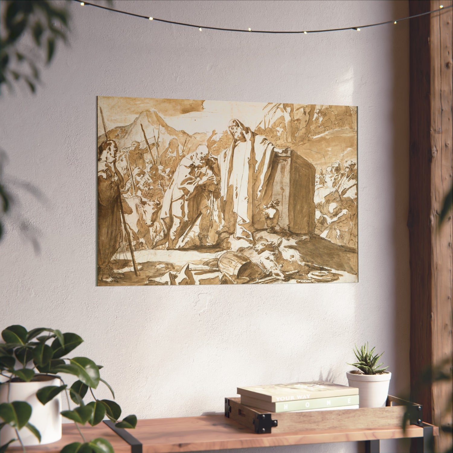 The Meeting of Abraham and Melchizedek - Giovanni Battista Tiepolo Fine Art Poster