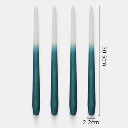 12" Unscented Taper Colored Candles - 4 pcs 12" Unscented Taper Colored Candles - 4 pcs 