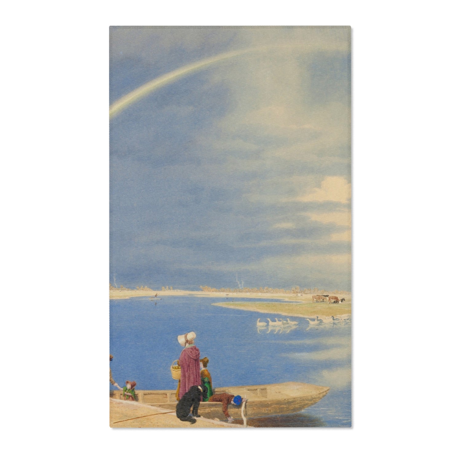 An April Shower - William Turner Area Rug