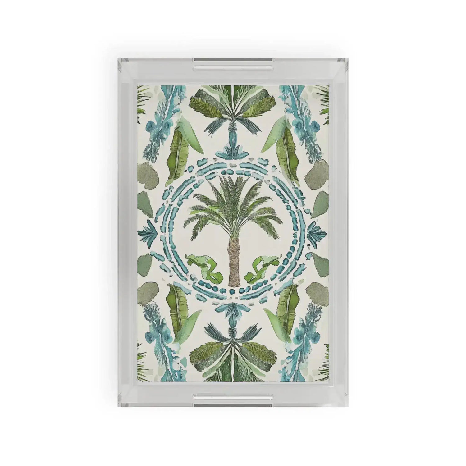 Tropical Oasis Palm Serving Tray