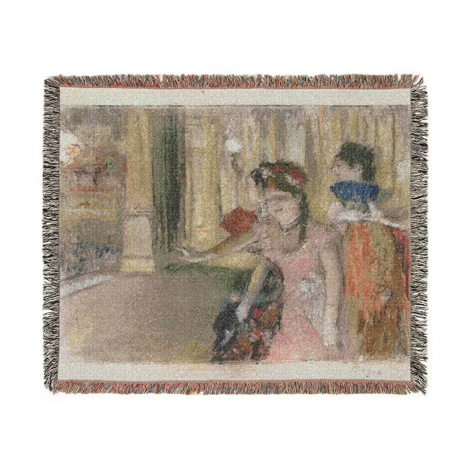 Singers on the Stage - Hilaire Germain Edgar Degas Tapestry Blanket