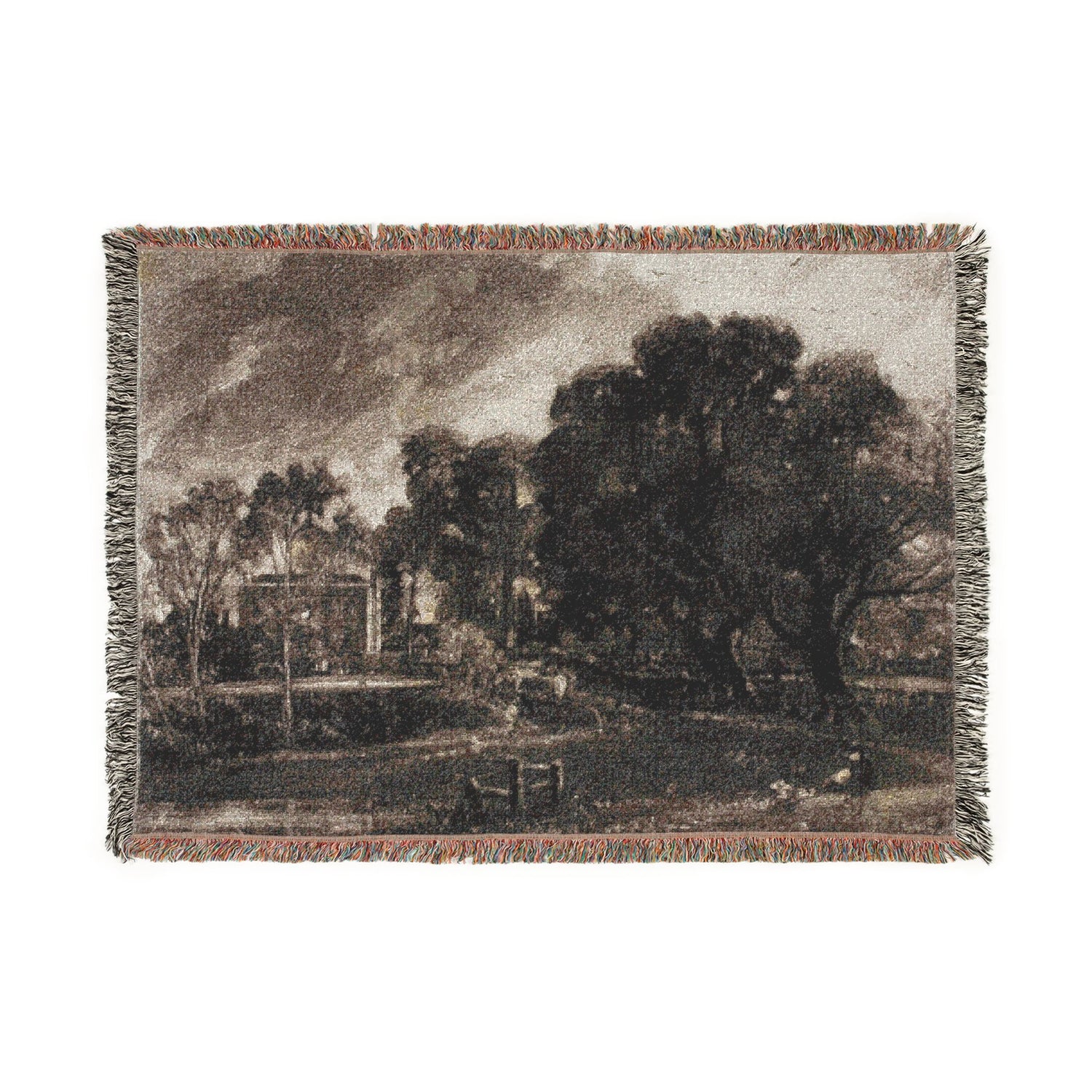 Frontispiece to Mr. Constable's English Landscape - David Lucas Tapestry Blanket