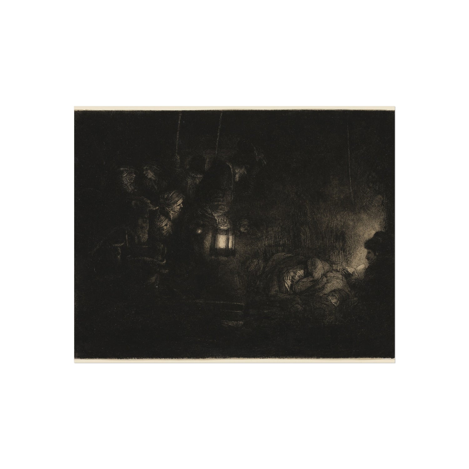 Rembrandt van Rijn - The Adoration of the Shepherds A Night Piece | Fine Art Poster