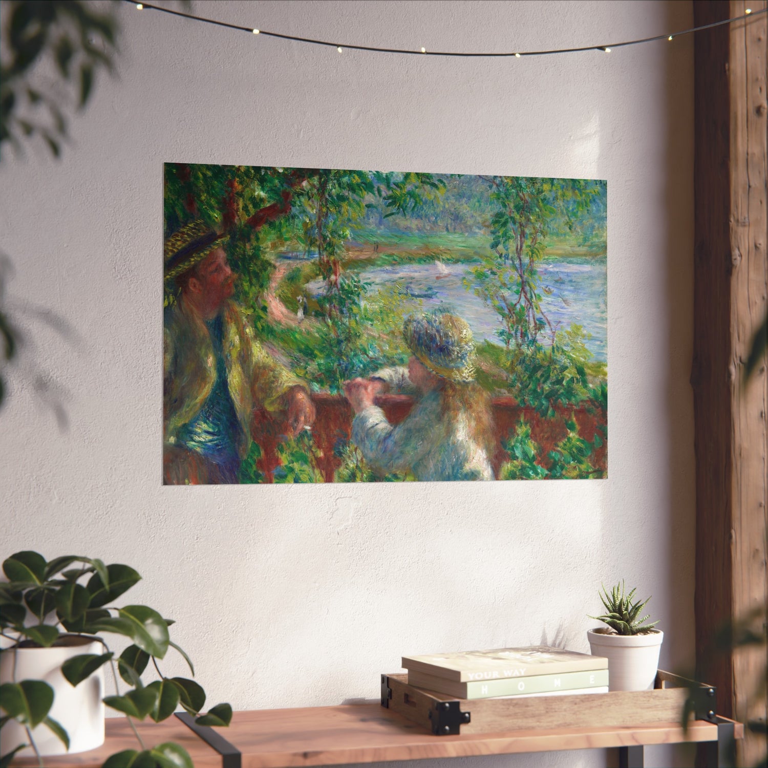 Near the Lake - Pierre-Auguste Renoir Fine Art Poster
