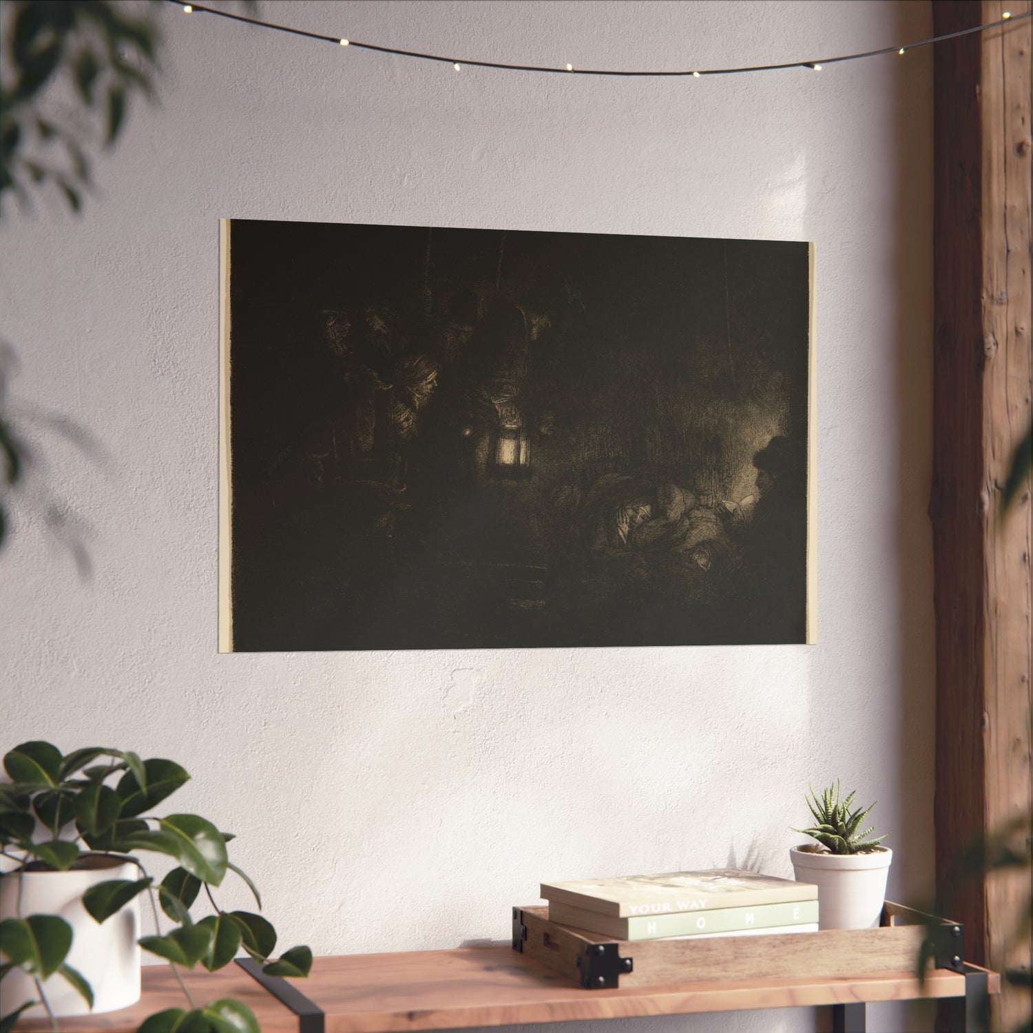The Adoration of the Shepherds - Rembrandt van Rijn Fine Art Poster