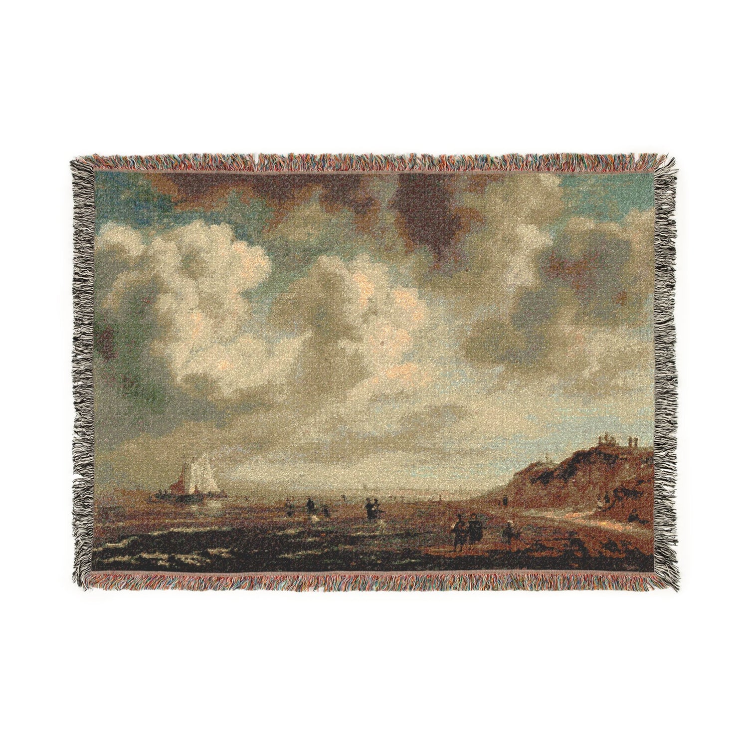 Beach View - Jacob van Ruisdael Tapestry Blanket