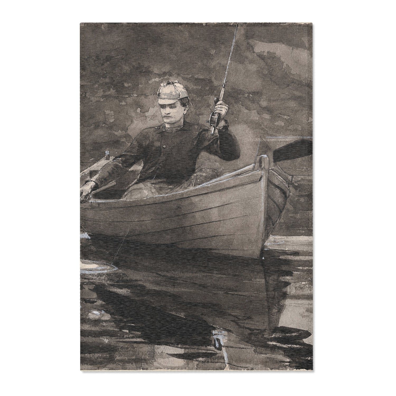 Netting the Fish - Winslow Homer Area Rug
