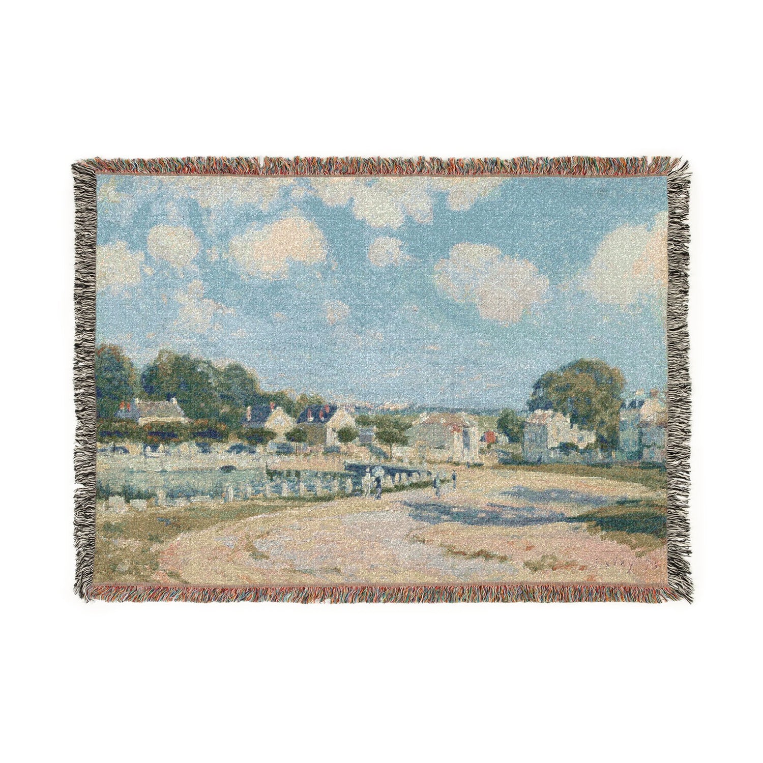 Watering Place at Marly - Alfred Sisley Tapestry Blanket