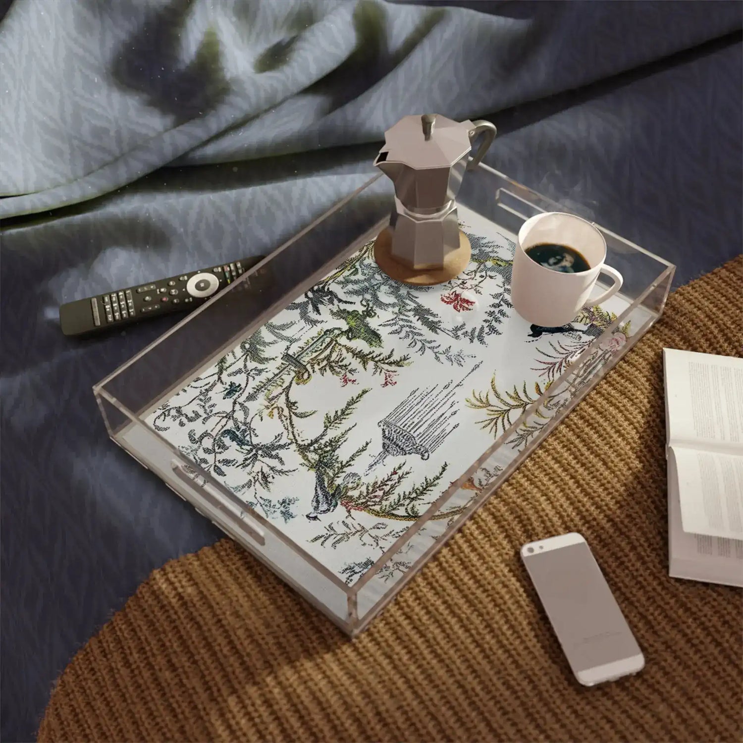 Vintage Garden Birds Serving Tray