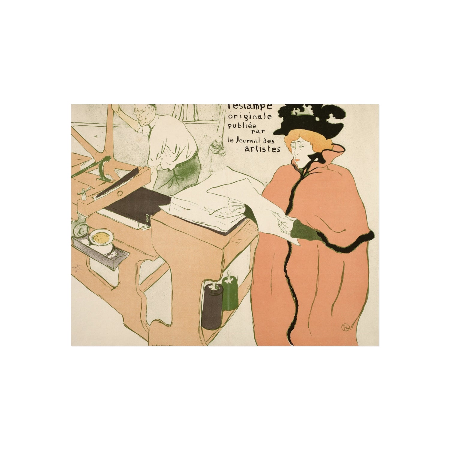 Henri de Toulouse-Lautrec - Cover for the first album of L'Estampe originale | Fine Art Poster