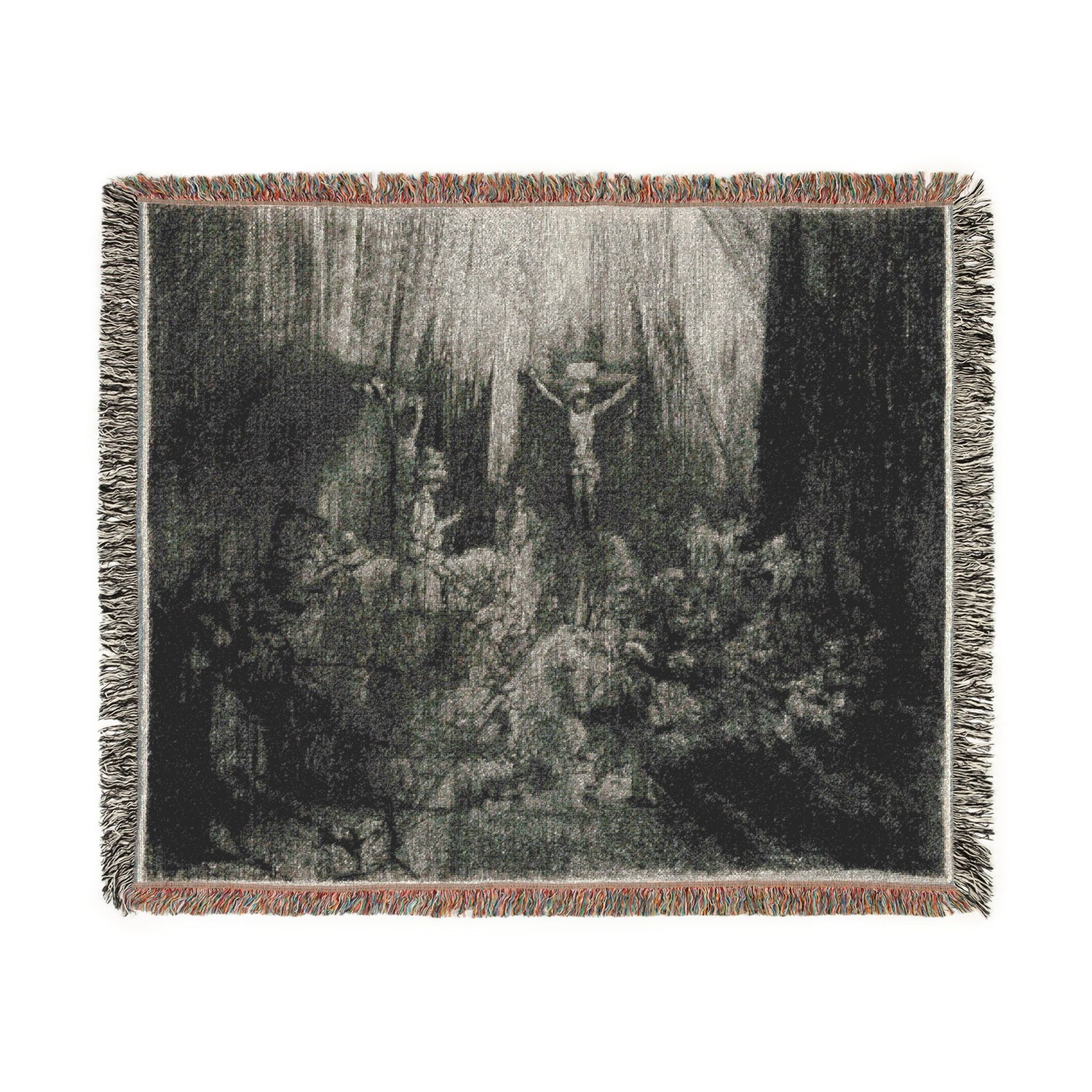 The Three Crosses - Rembrandt van Rijn Tapestry Blanket