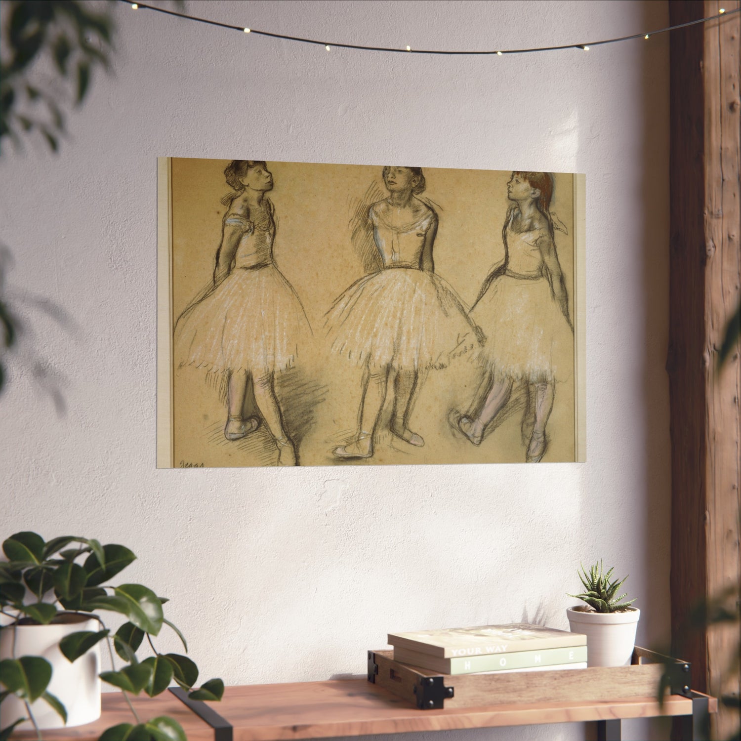 Three Studies of a Dancer in Fourth Position - Hilaire Germain Edgar Degas Fine Art Poster