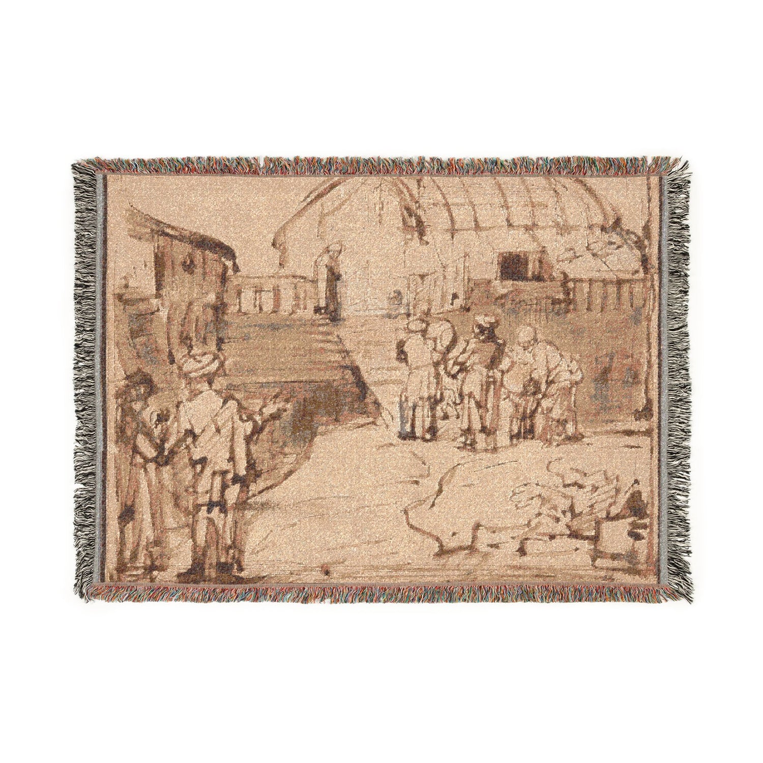 Noah's Ark - Rembrandt van Rijn Tapestry Blanket