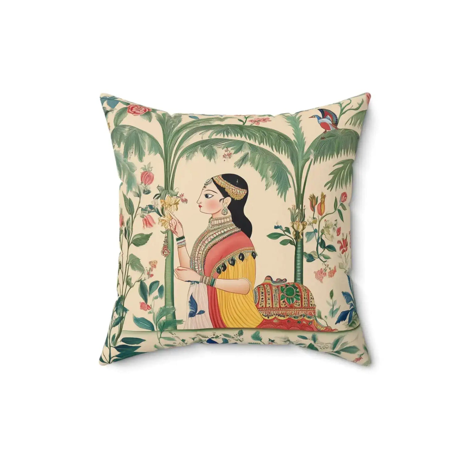 Royal Garden Muse Throw Pillow