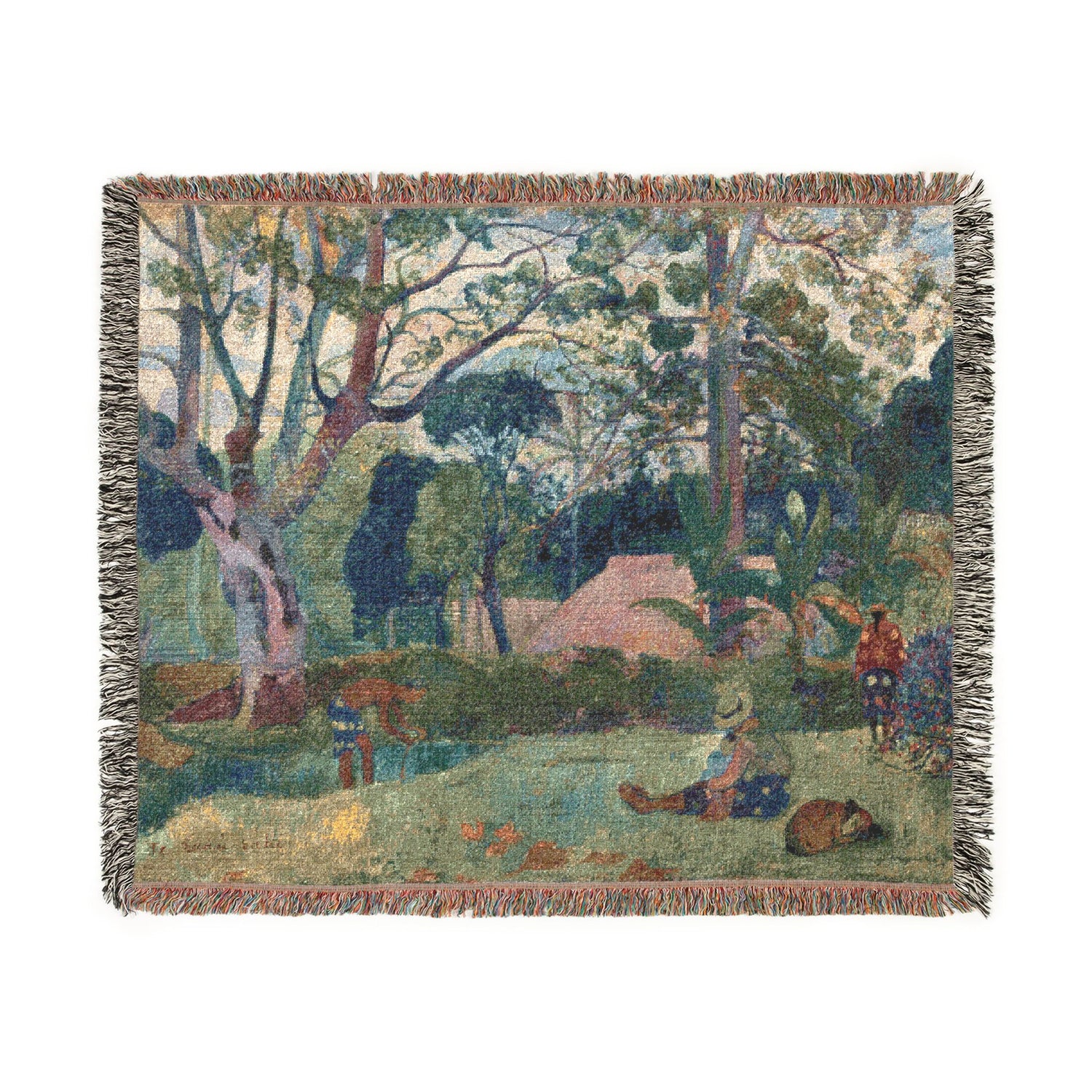 The Big Tree - Paul Gauguin Tapestry Blanket