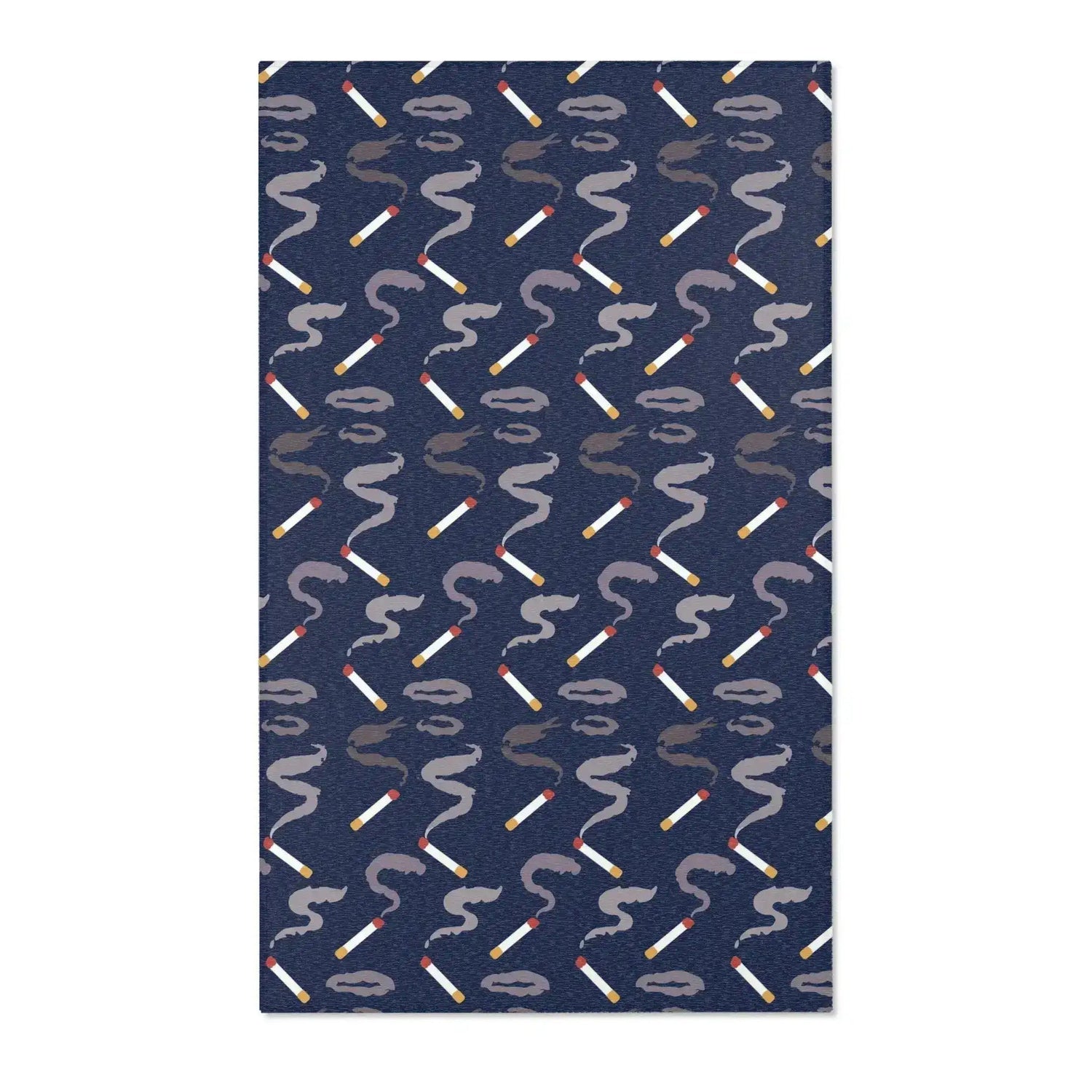 Smoking Matchstick Pattern Accent Rug