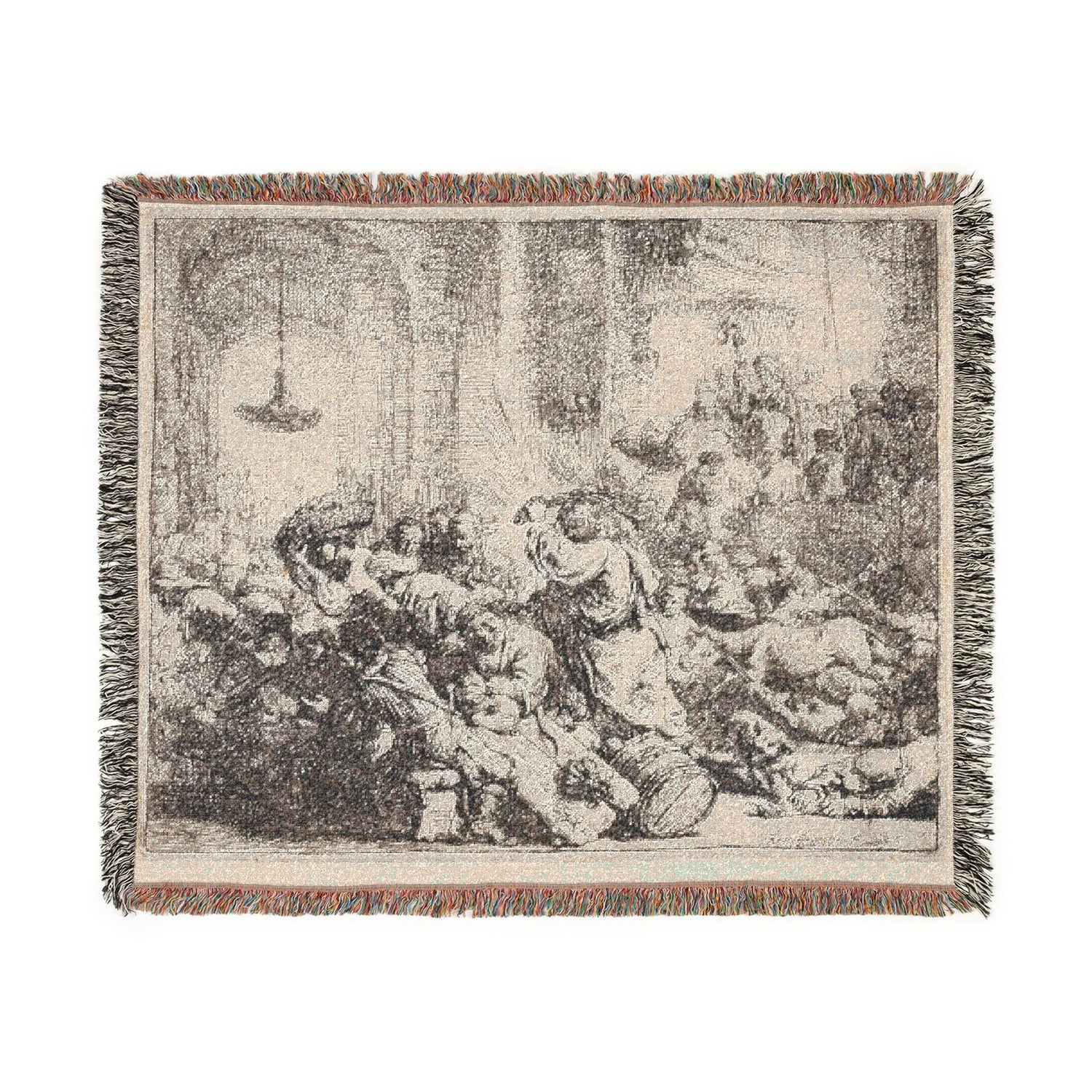 Christ Driving the Money Changers from the Temple - Rembrandt van Rijn Tapestry Blanket