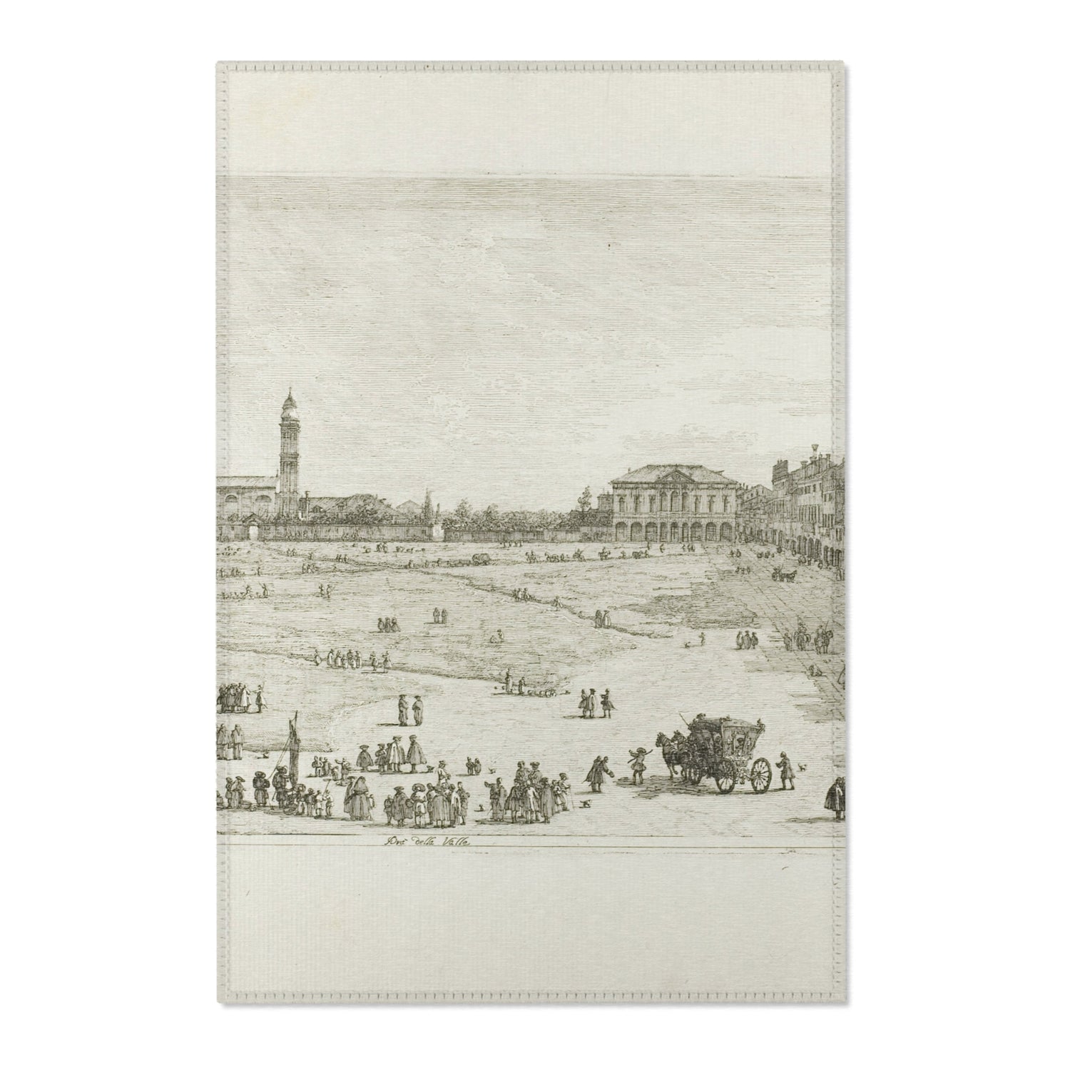 Prà della Valle - Canaletto Area Rug