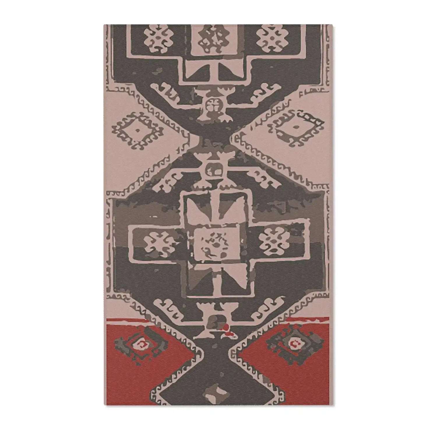 Geometric Tribal Medallion Accent Rug