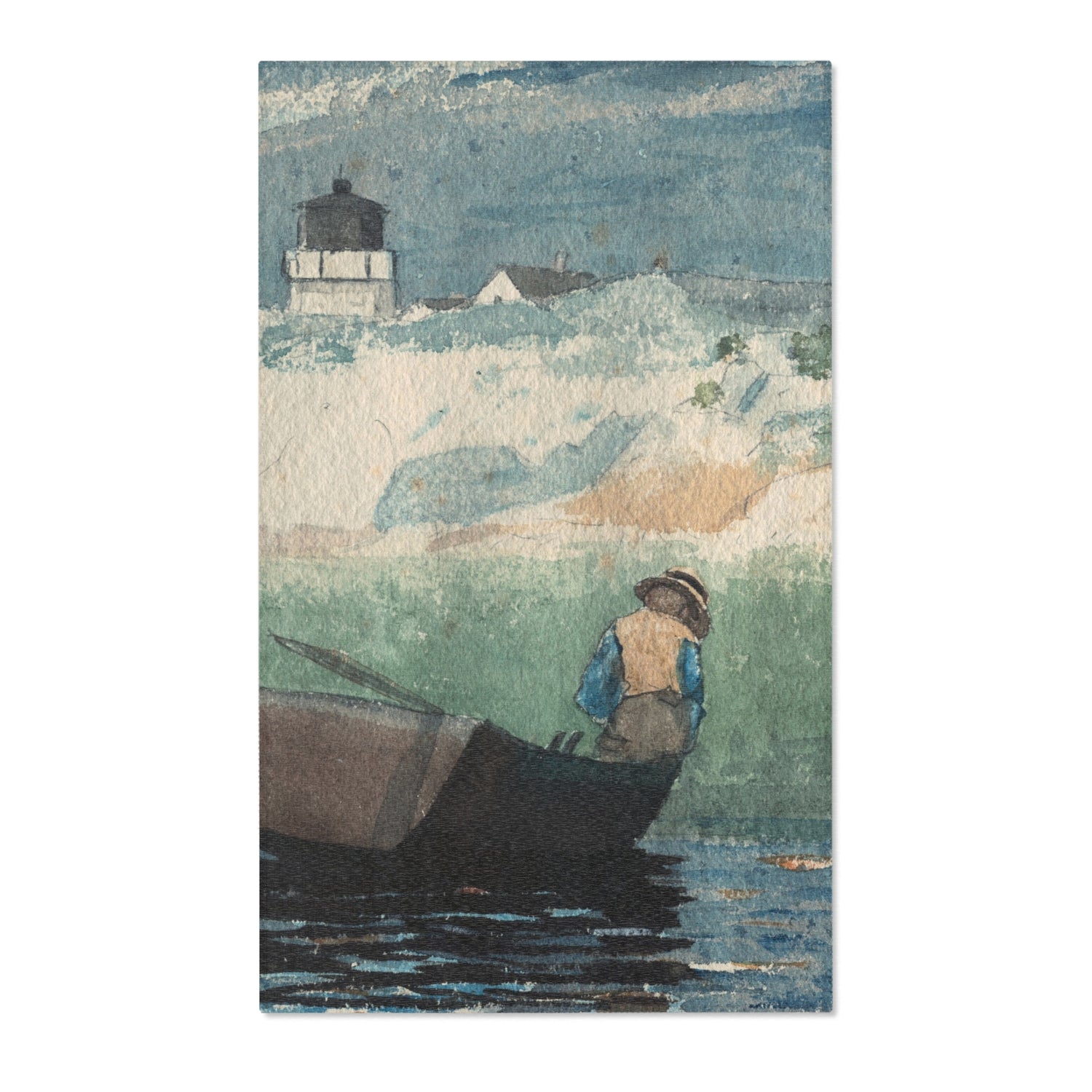 Boy in Boat, Gloucester - Winslow Homer Area Rug
