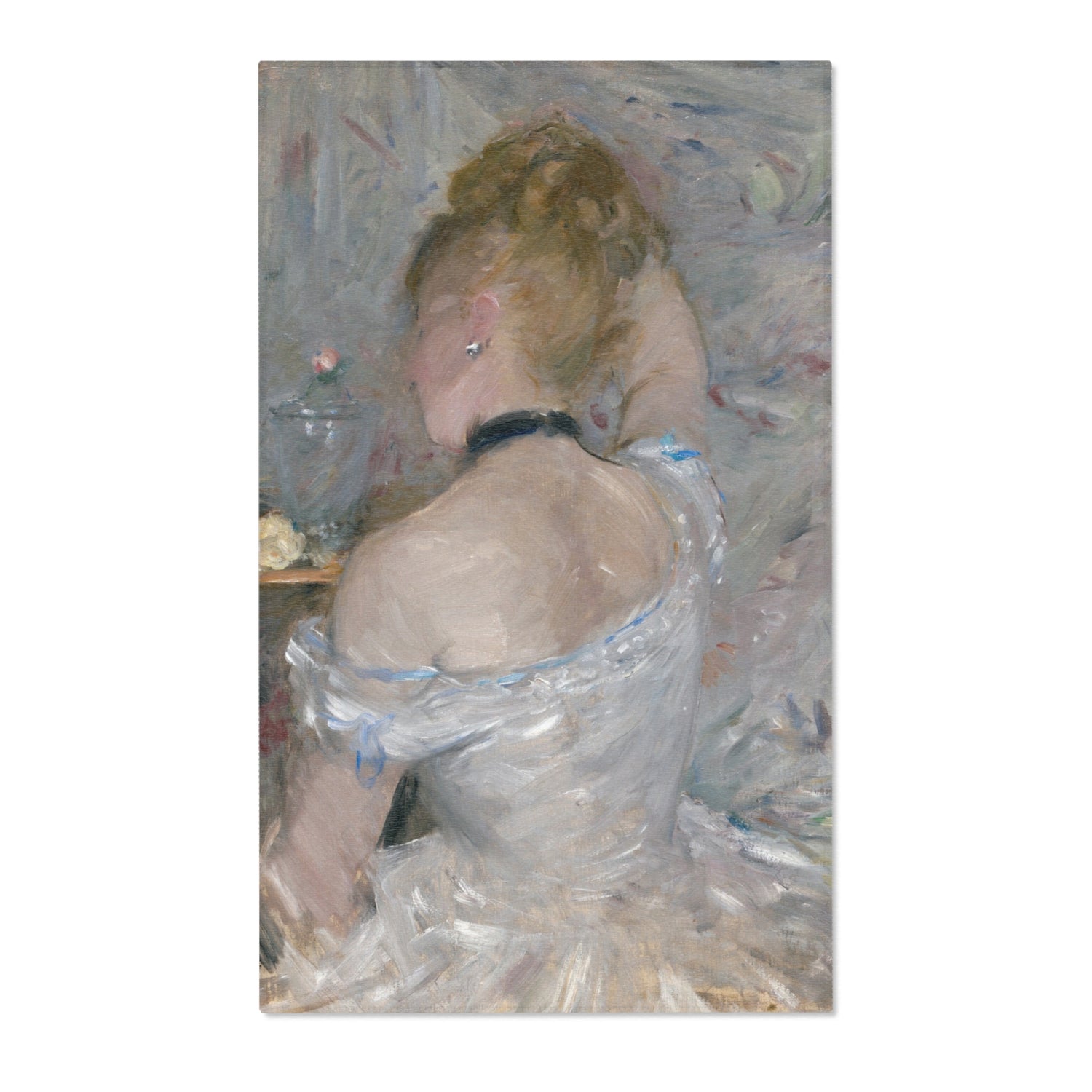 Woman at Her Toilette - Berthe Morisot Area Rug
