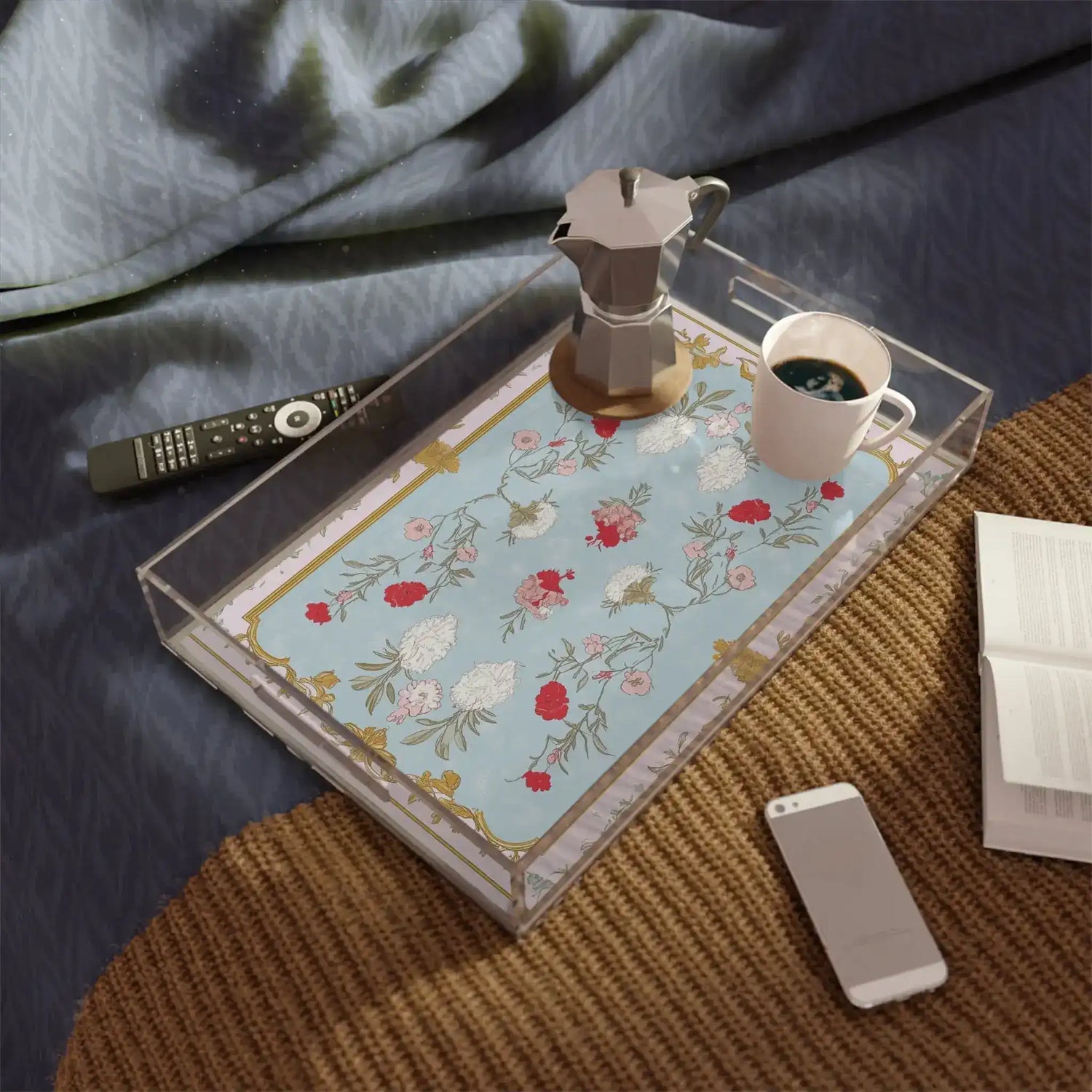 Baroque Garden Blooms Serving Tray