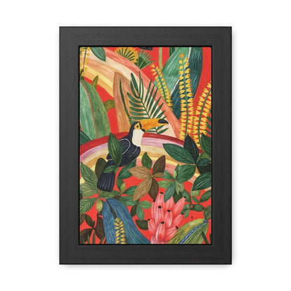 Rainforest Radiance Poster Wall Art 8" x 12" (Vertical) Semi Glossy