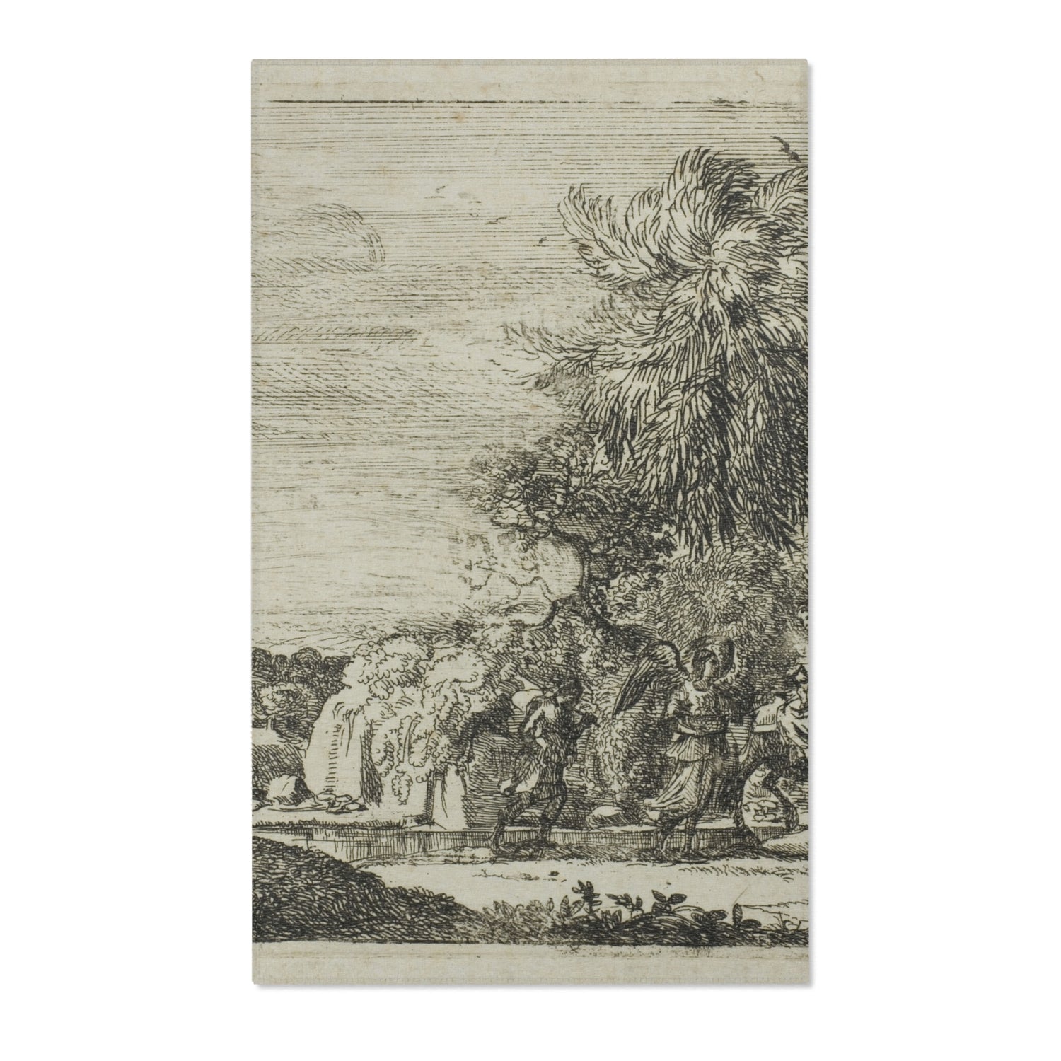 The Flight into Egypt - Claude Lorrain Area Rug