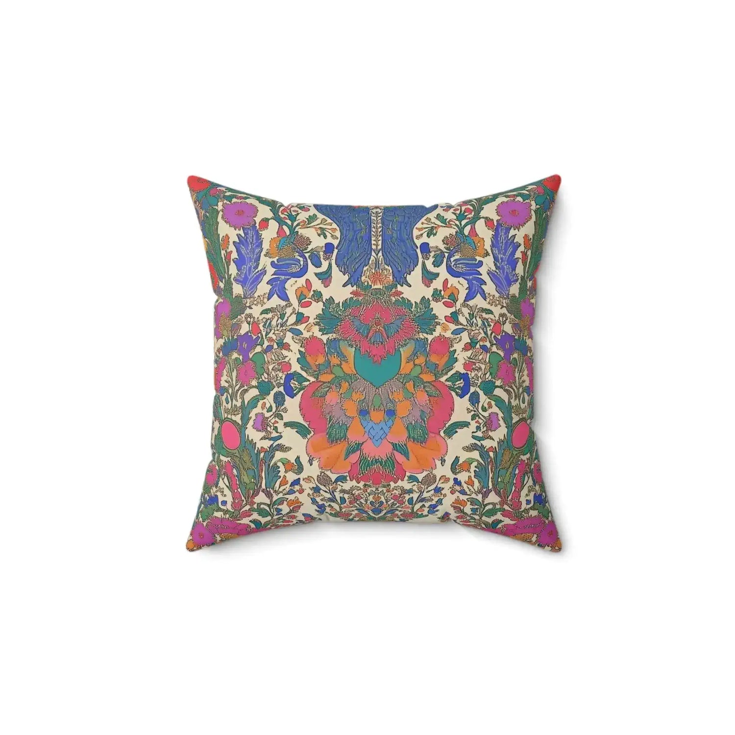 Ornate Garden Tapestry Throw Pillow