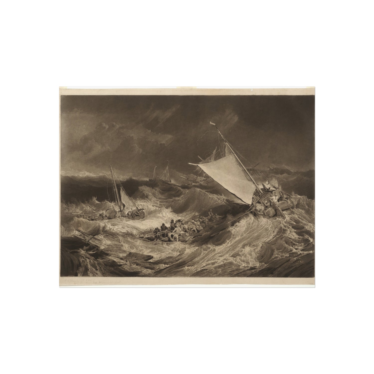 A Shipwreck - Charles Turner Fine Art Poster
