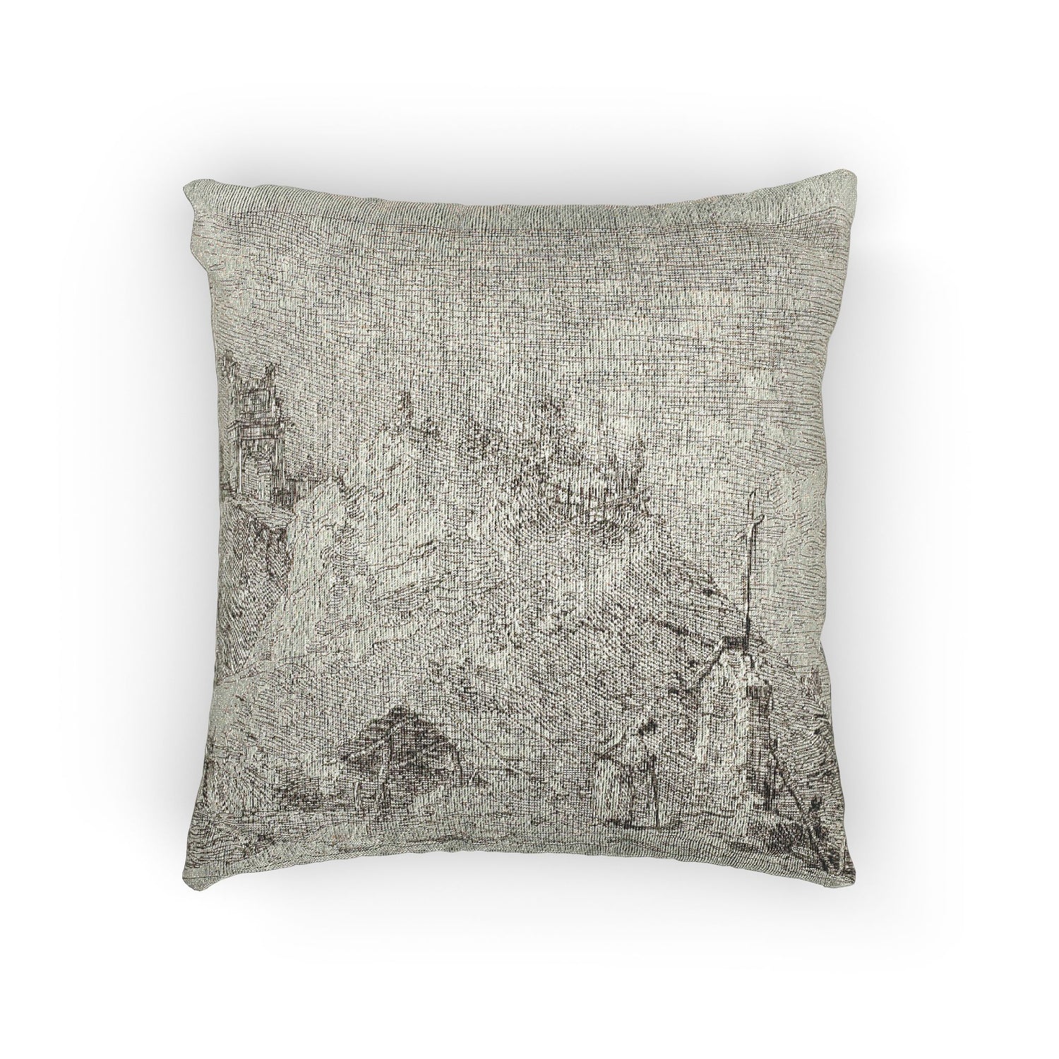 Landscape with the Pilgrim at Prayer - Canaletto Pillow