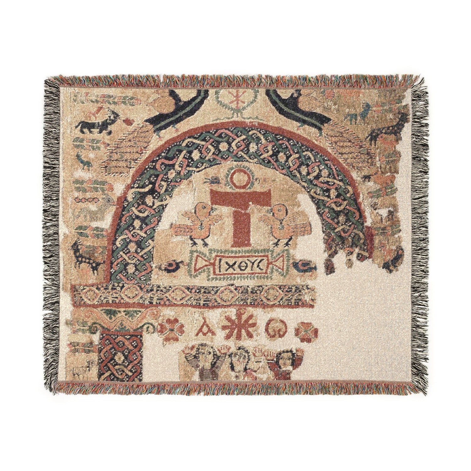 Hanging with Christian Images Woven Throw Blanket