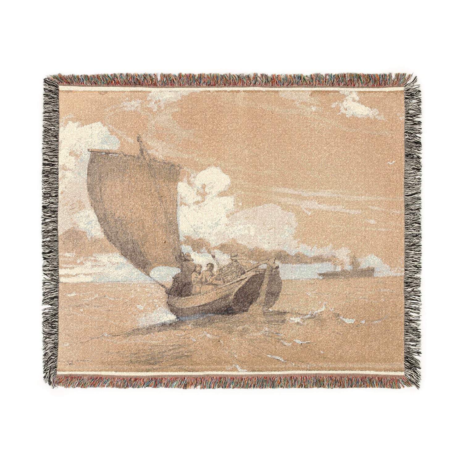 Fishing off Scarborough - Winslow Homer Tapestry Blanket