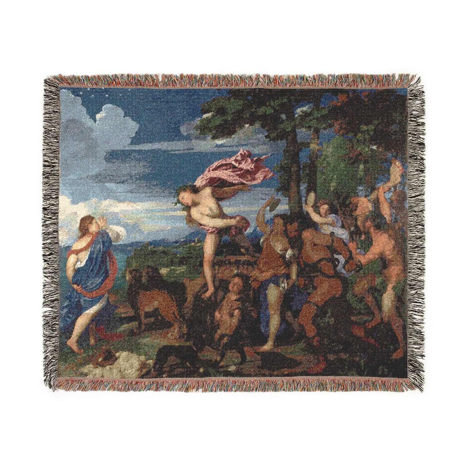 Bacchus and Ariadne - Titian Tapestry Blanket