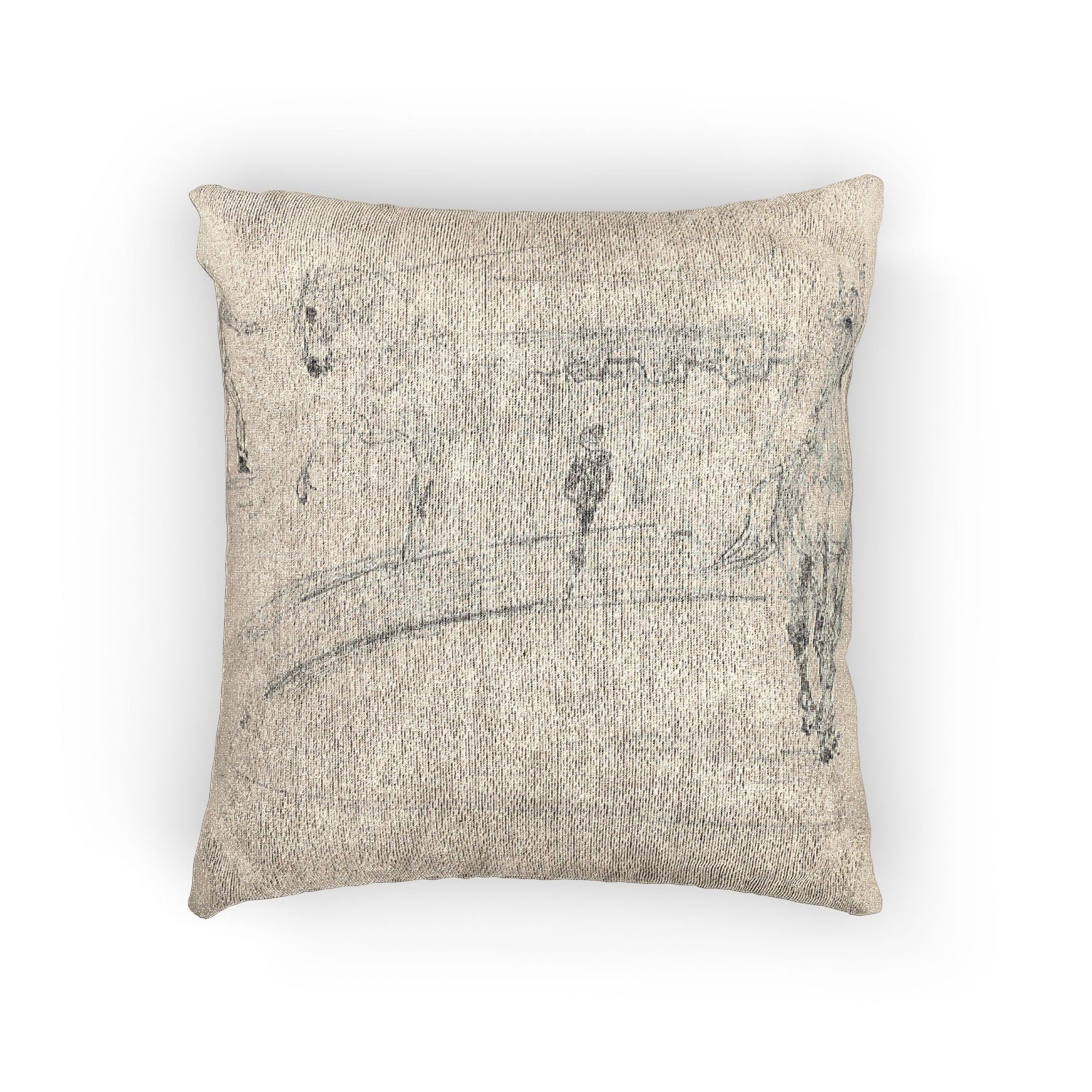 Henri de Toulouse-Lautrec - Sketchbook, 1880 | Woven Pillow